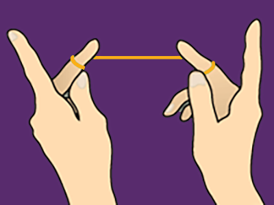 Flossing instructions step 1